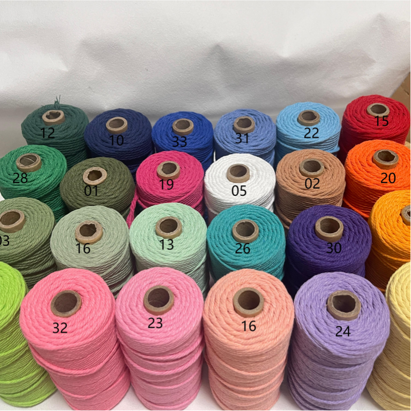 Macrame Cord Cotton - 3mm Natural Macrame Cord Color Macrame