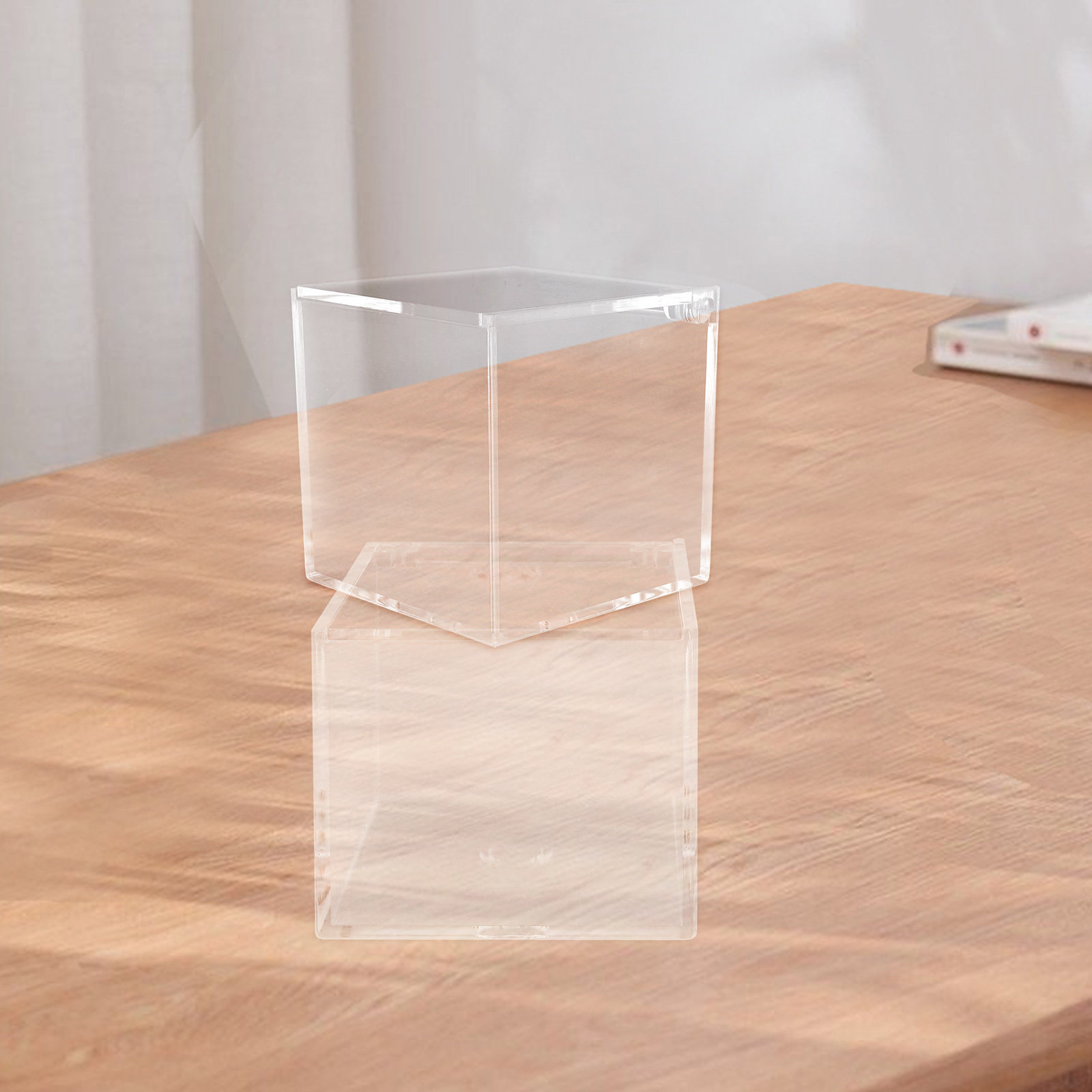 Exhibition Of Art And Craft - 2Pcs Acrylic Clear Storage Boxes Transparent