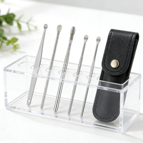 Leather Tooling Kit - Premium 6 Pcs Stainless Steel Ear