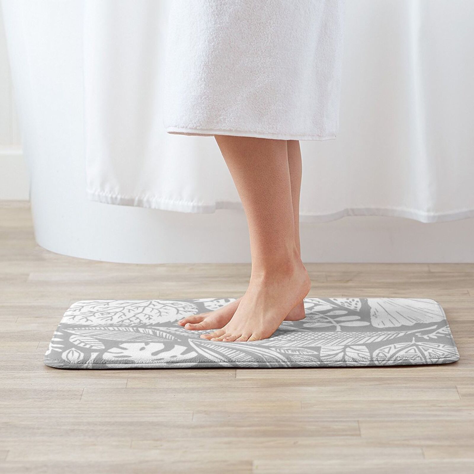 Modern Nature Mat Rug Carpet A - Lino Printing Block のレビューと価格