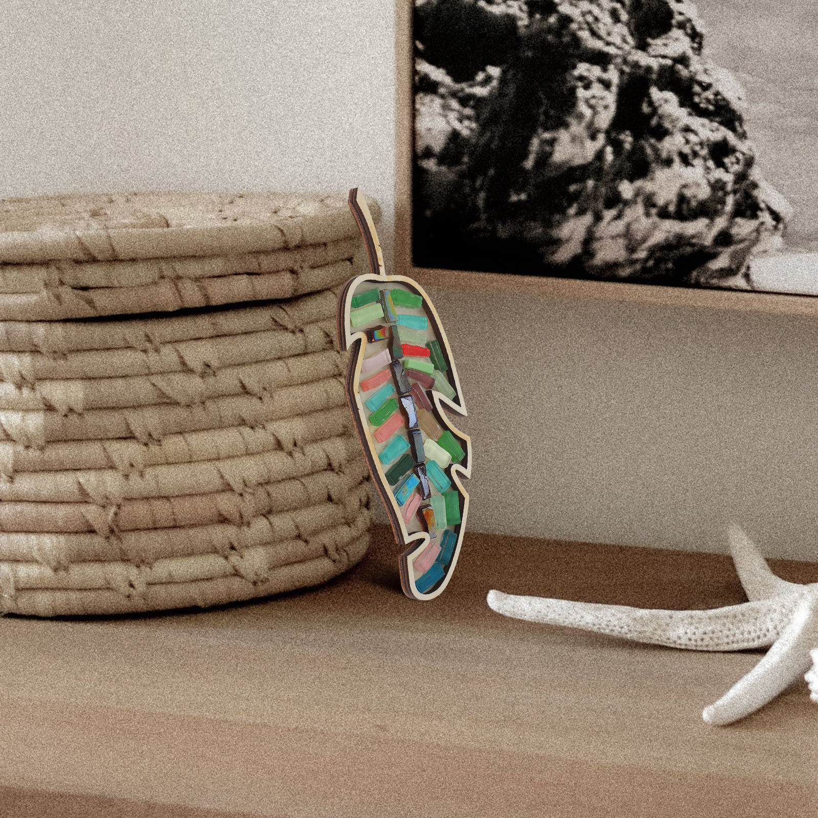 DIY Mosaic Craft Kit Leaf Shap - Art Craft Leaves のレビューと価格