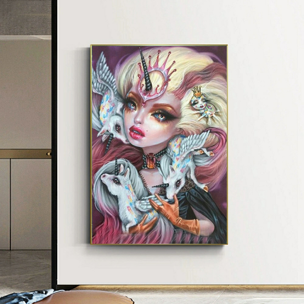 Cartoon Dark Girl Diamond Pain - Art Craft Disney のレビューと価格