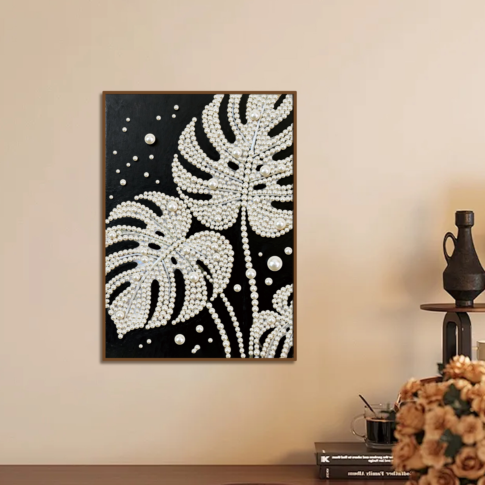 DIY Pearl Diamond Art Painting - Art Craft Leaves のレビューと価格