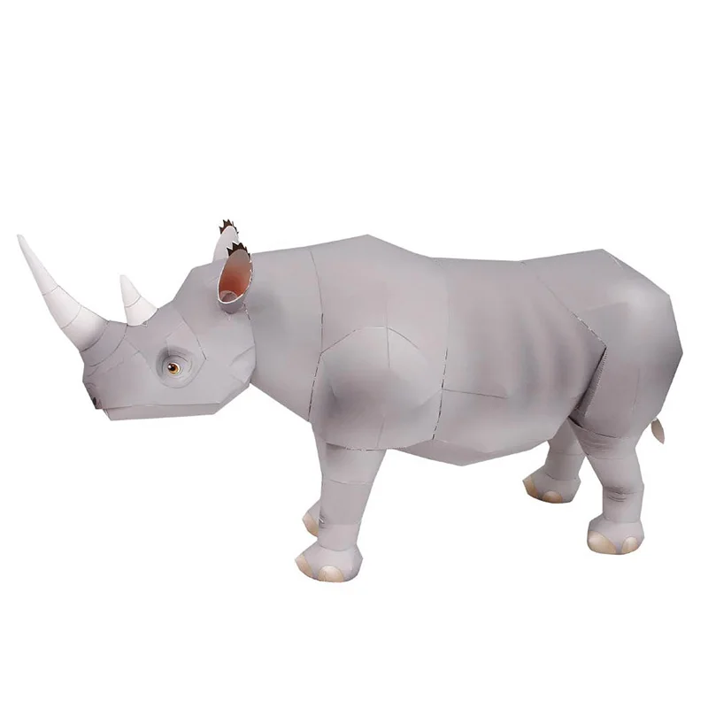 Rhinoceros Hook-lipped Handmad - Art Craft Cardboard のレビューと価格