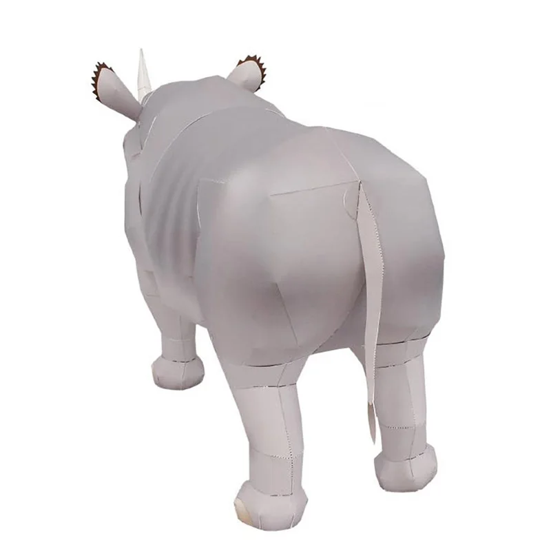 Rhinoceros Hook-lipped Handmad - Art Craft Cardboard のレビューと価格