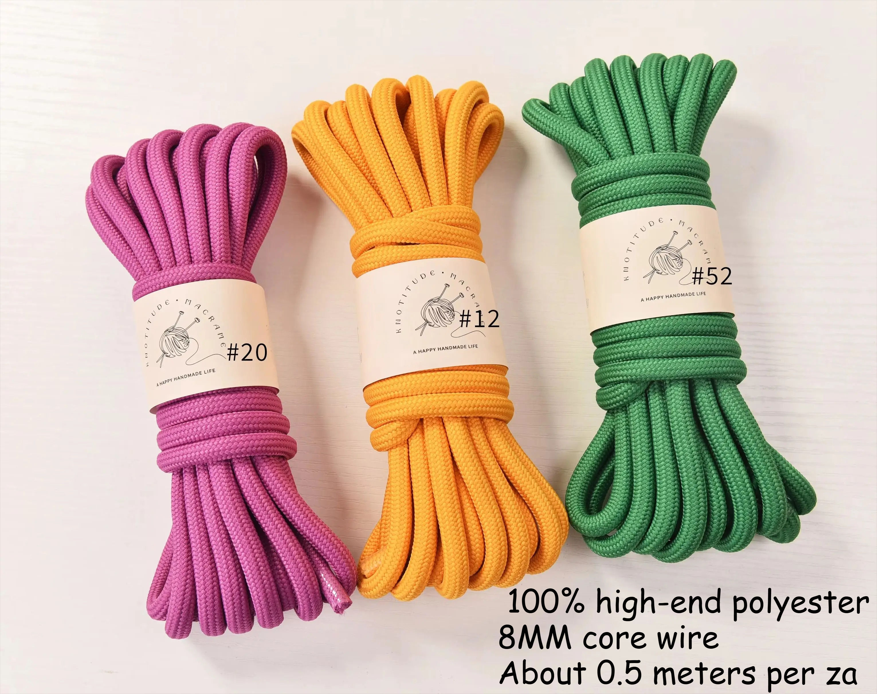 Polyester Braid Cord 5meters P - Macrame Cord Cotton のレビューと価格