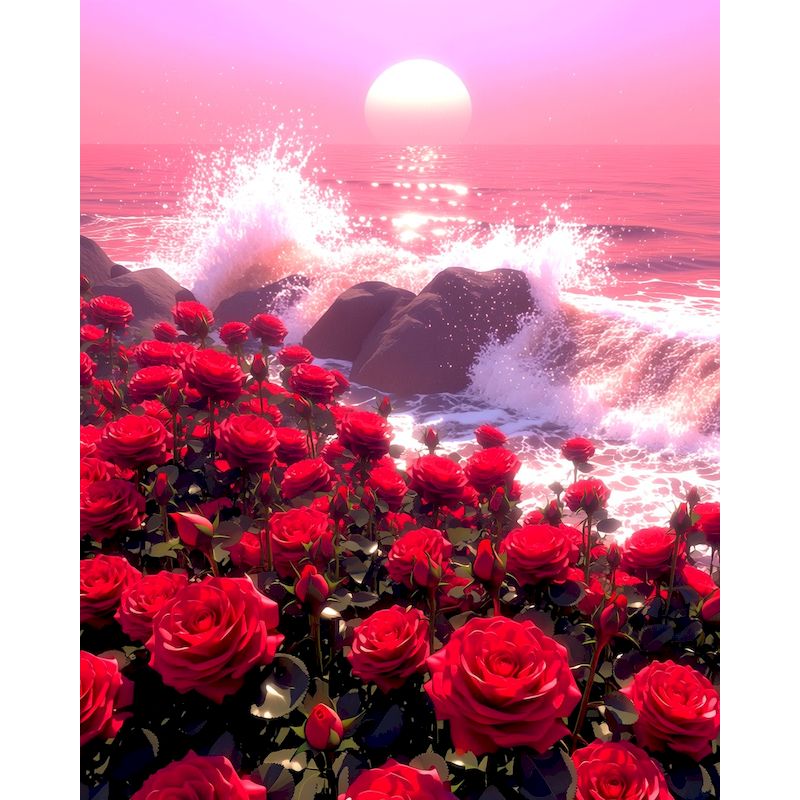 GATYZTORY Seaside Rose Paintin - Art Craft Ideas For Adults のレビューと価格
