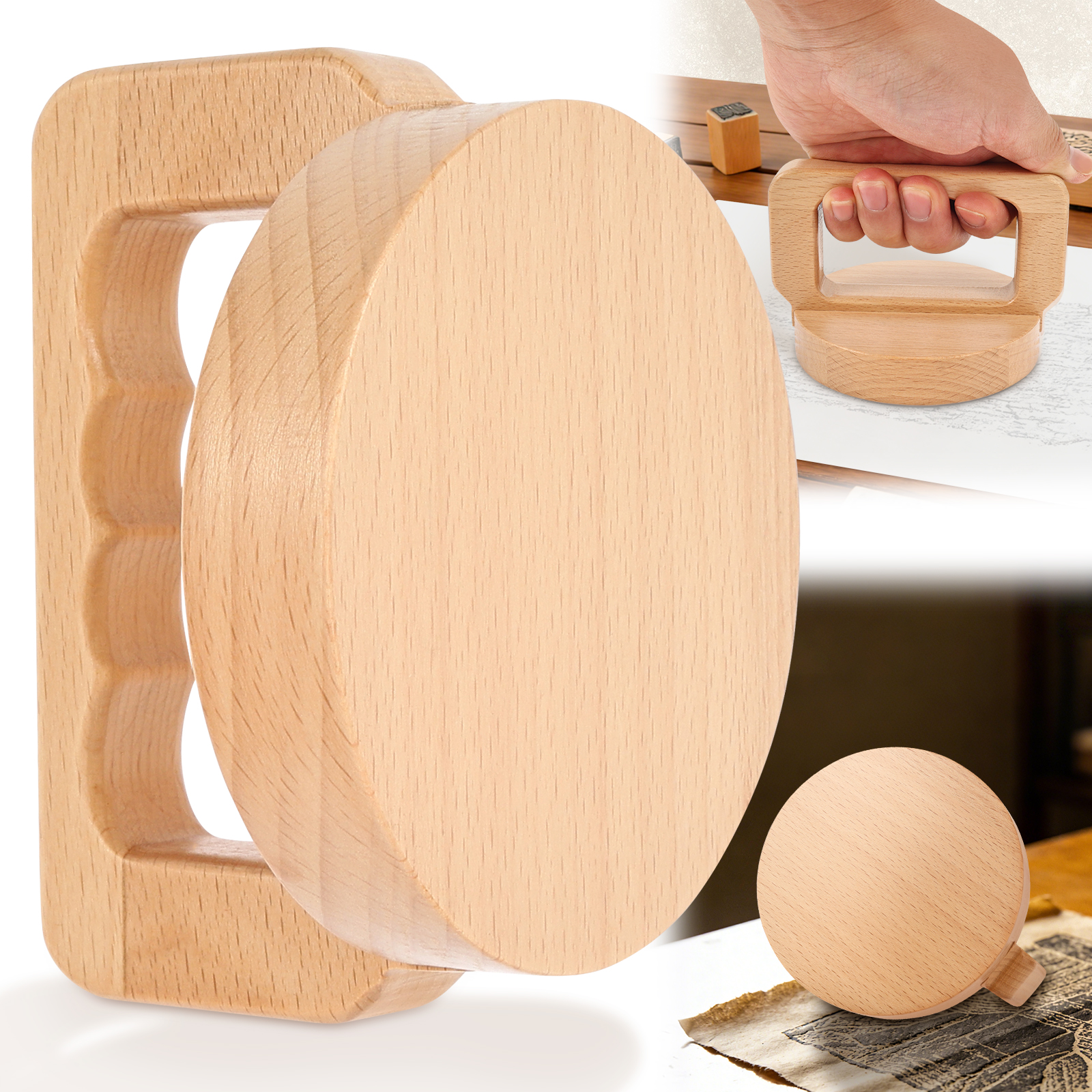 Wood Block Printing baren Bamb - Lino Printing Block のレビューと価格