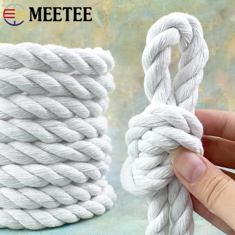 5/10M 5-20mm White Cotton Twis - Macrame Cord Cotton のレビューと価格