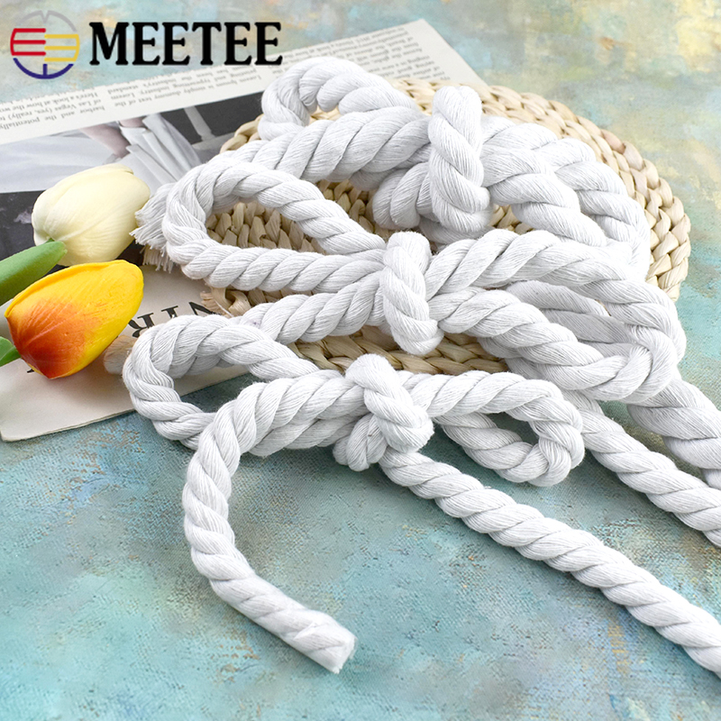5/10M 5-20mm White Cotton Twis - Macrame Cord Cotton のレビューと価格