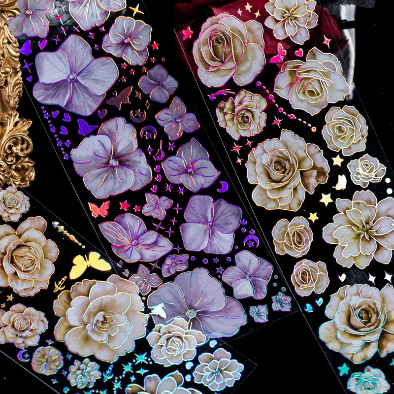 3pcs/pack Flowers Flat Sticker - Art Craft Stationery のレビューと価格
