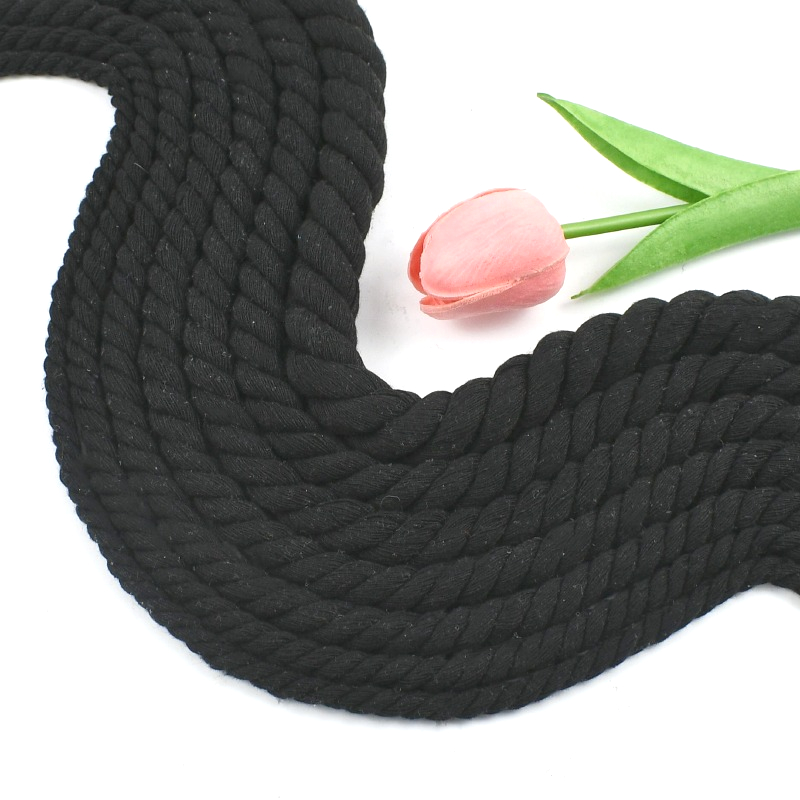 1-5M 5-20mm Black 3 Shares Twi - Macrame Cord Cotton のレビューと価格