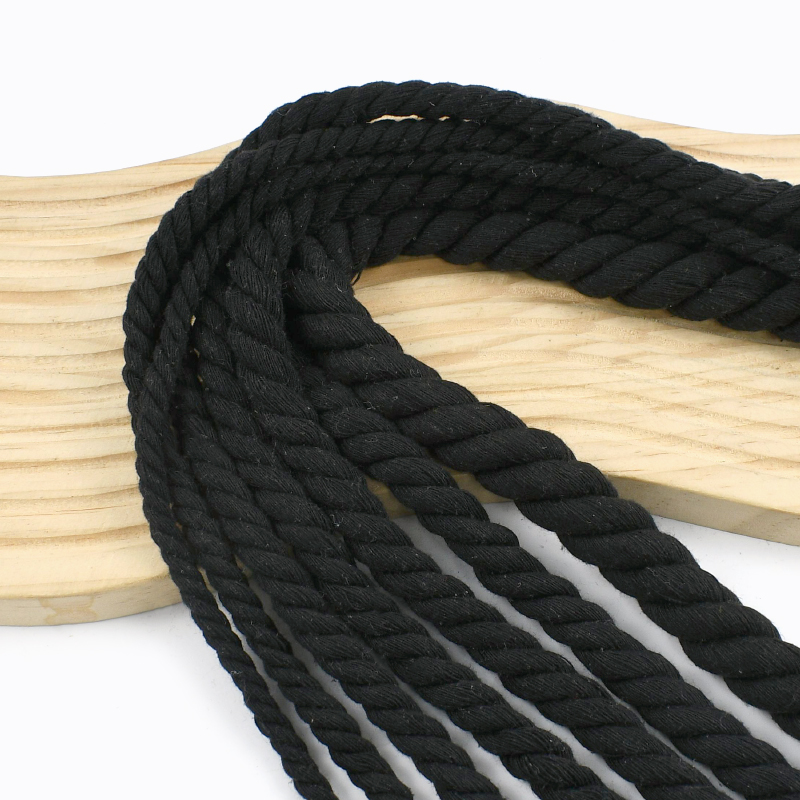 1-5M 5-20mm Black 3 Shares Twi - Macrame Cord Cotton のレビューと価格