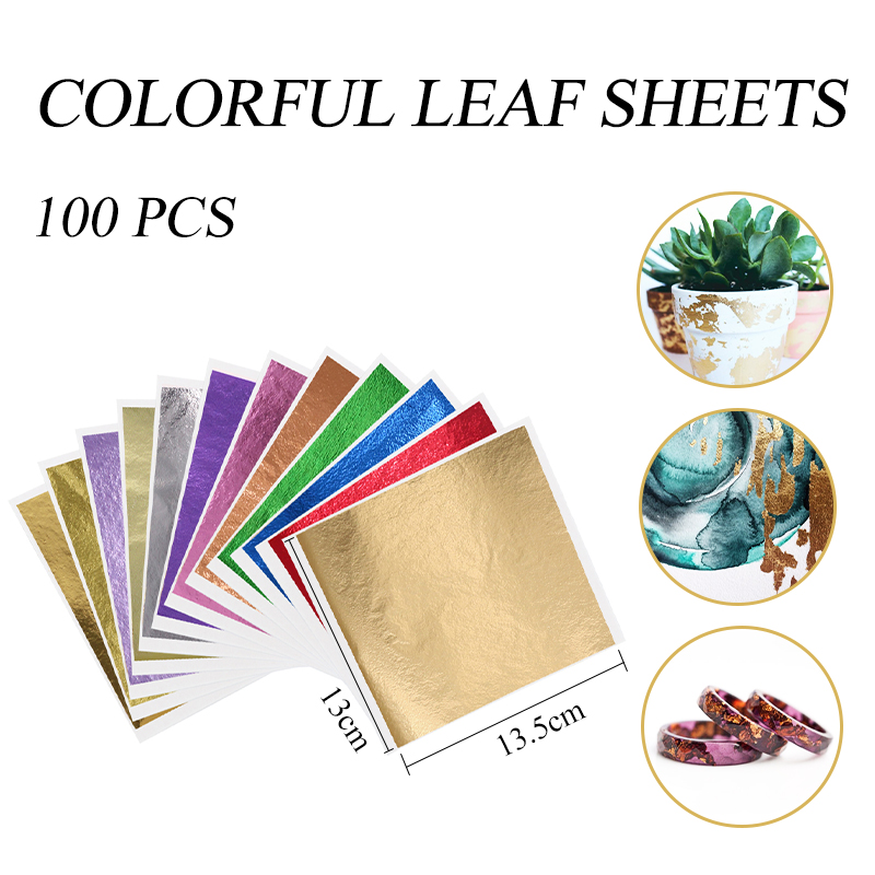 13x13.5cm Black Foil Paper Gol - Art Craft Leaves のレビューと価格