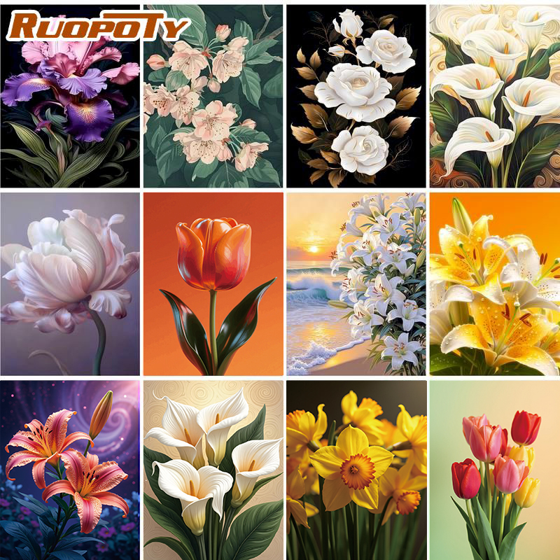 RUOPOTY Flower 5d Diamond Pain - Art Craft Ideas For Adults のレビューと価格