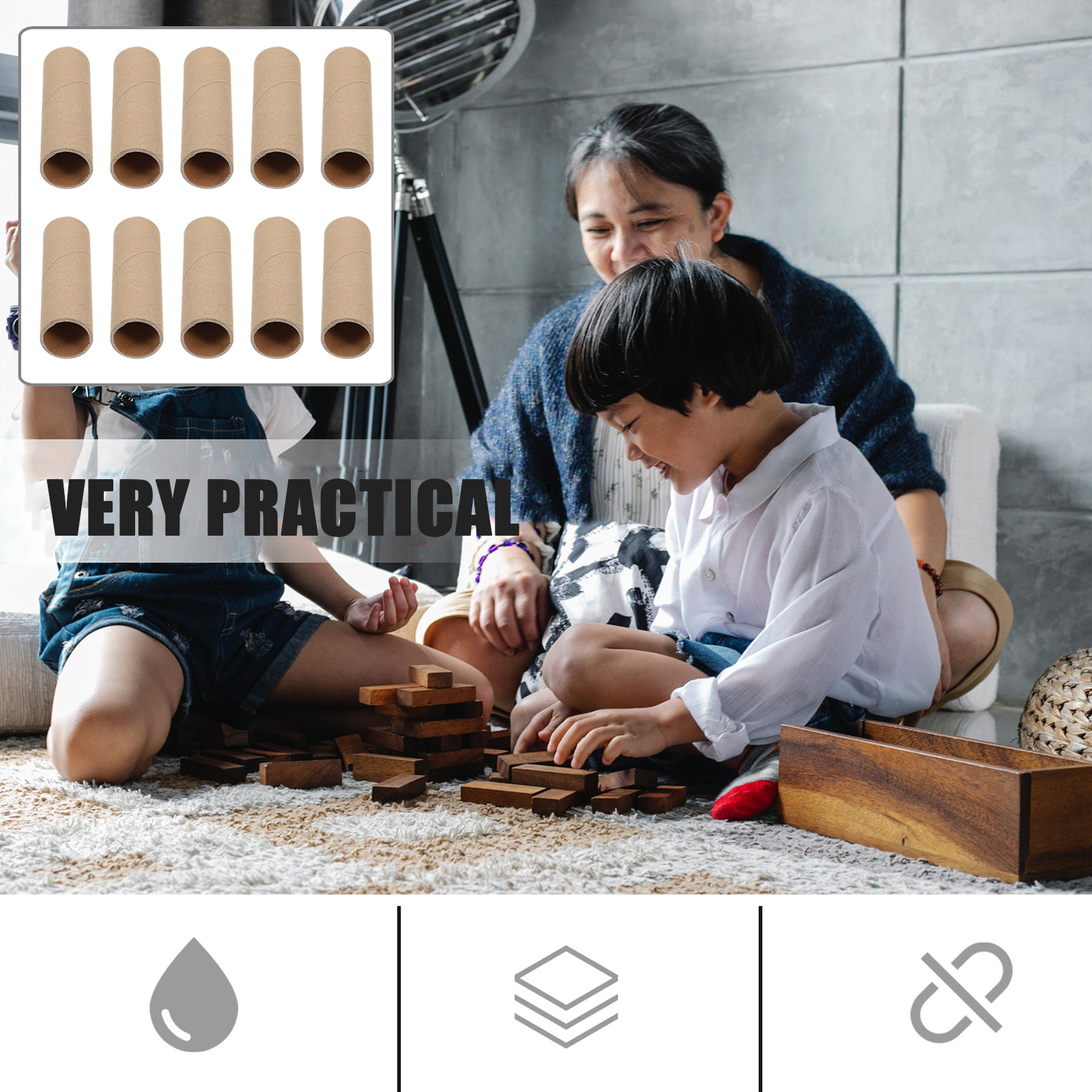 15Pcs Round Paper Tubes Heavy  - Art Craft Cardboard のレビューと価格