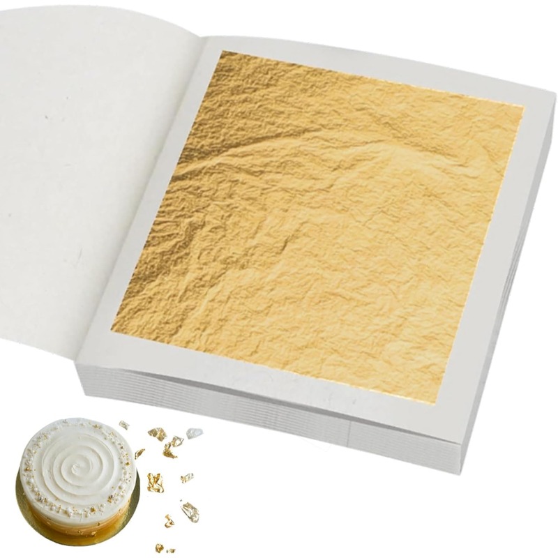 Real 24K Gold Leaf Sheets in 3 - Art Craft Leaves のレビューと価格