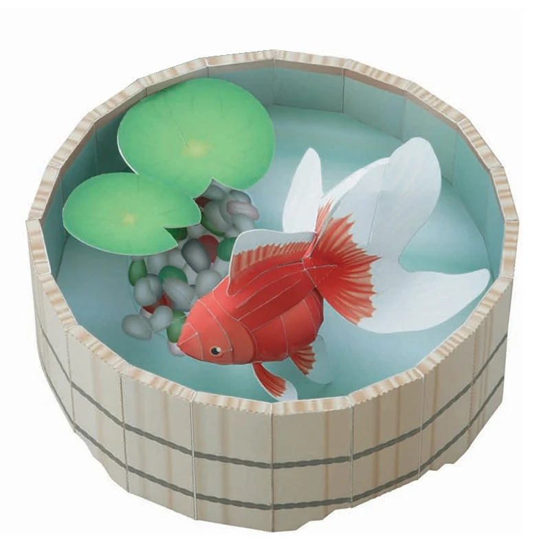 Goldfish Fish Origami Art Mini - Art Craft Cardboard のレビューと価格