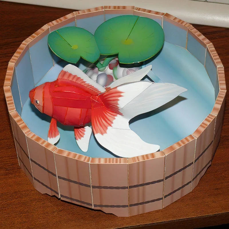 Goldfish Fish Origami Art Mini - Art Craft Cardboard のレビューと価格