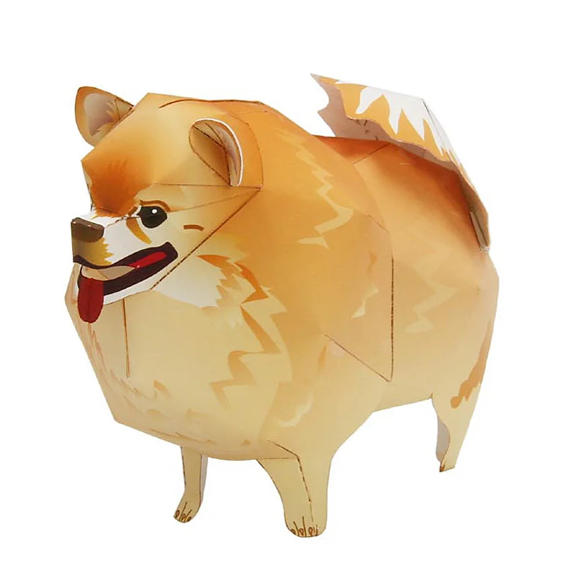 Pomeranian Dog Folding Origami - Art Craft Cardboard のレビューと価格