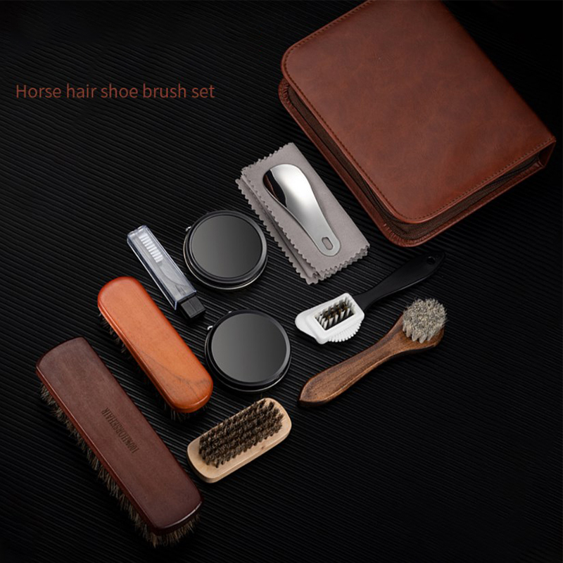 HorseHair Shoe Brush Set Leath - Leather Tooling Kit のレビューと価格