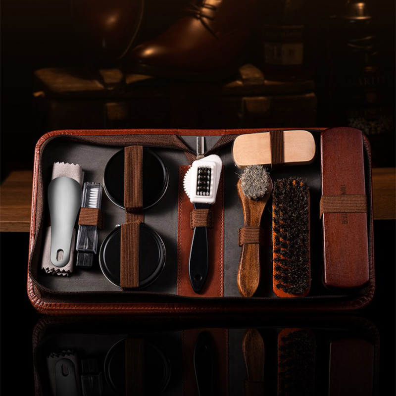 HorseHair Shoe Brush Set Leath - Leather Tooling Kit のレビューと価格