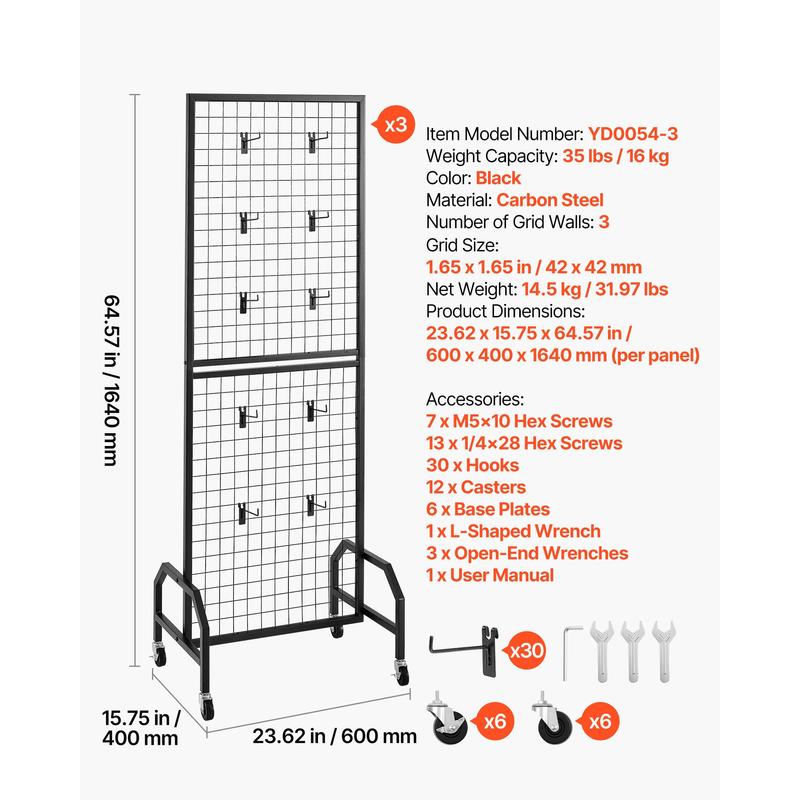 3 Packs Mesh Wall Grids 1.9 x  - Exhibition Of Art And Craft のレビューと価格