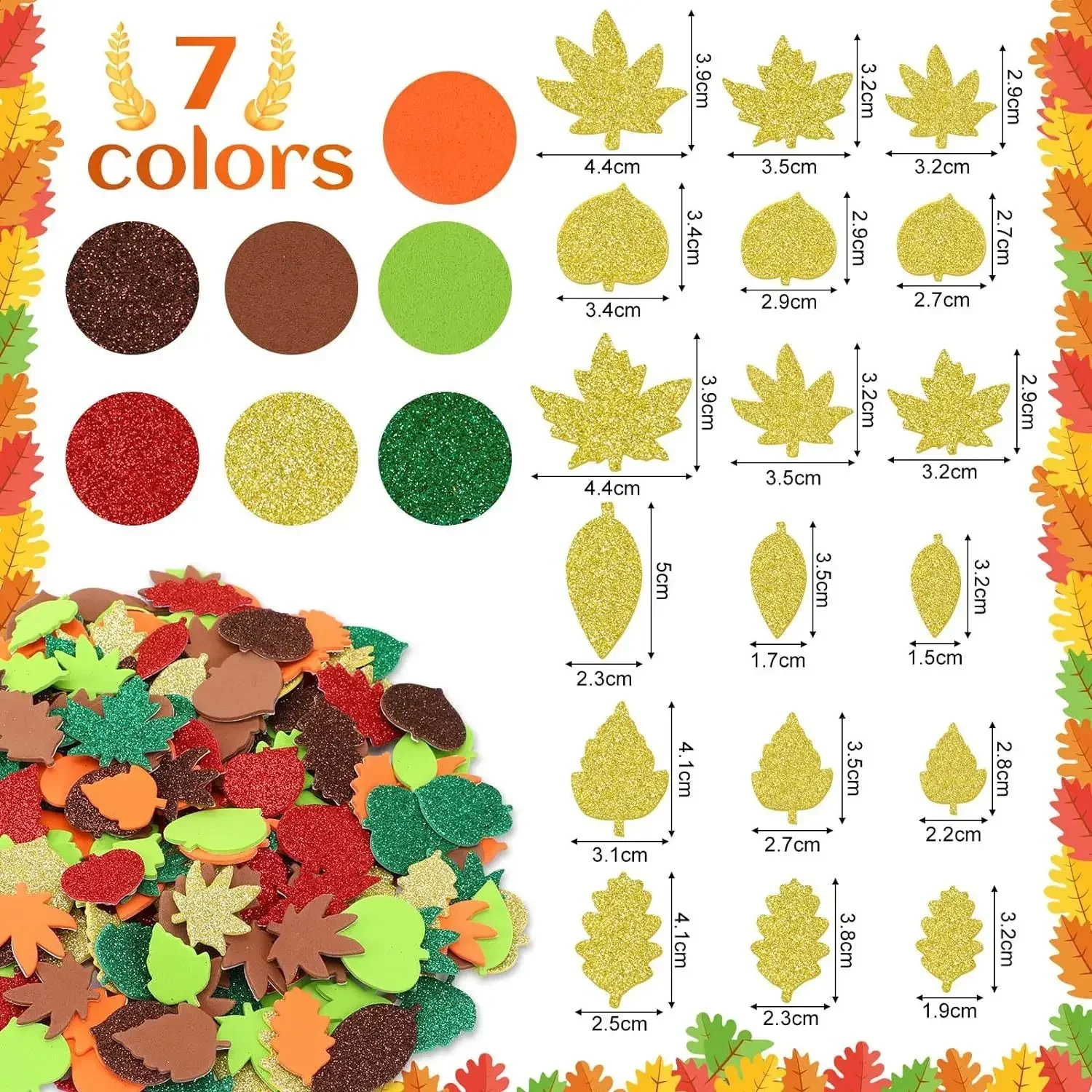 Thanksgiving, Fall Craft Kit F - Art Craft Leaves のレビューと価格