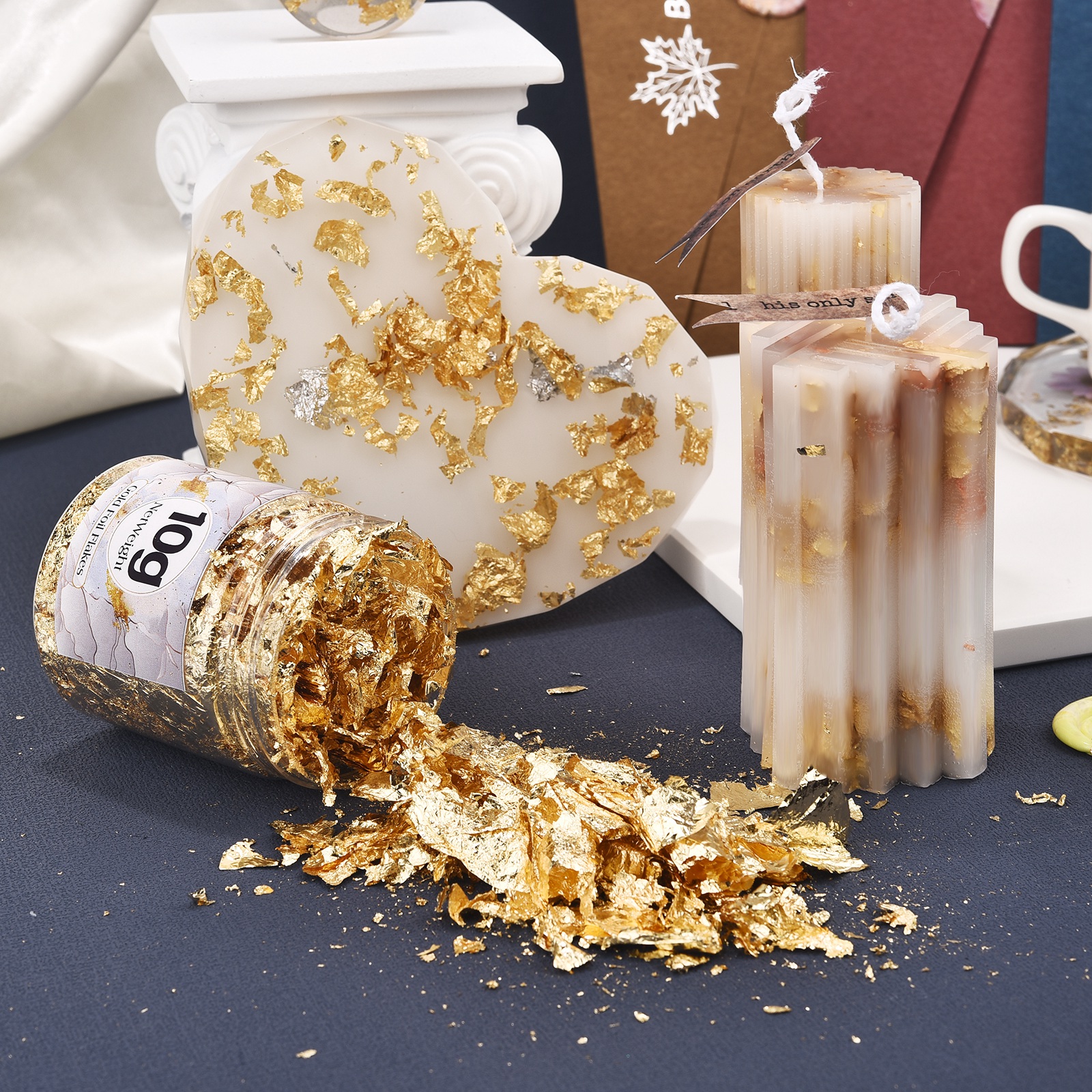 Imitation Gold Sliver Copper F - Art Craft Leaves のレビューと価格