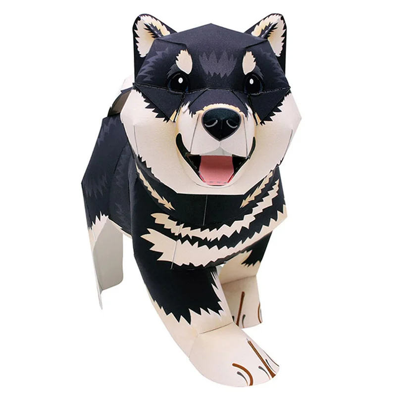 Black Shiba Inu Dog Handmade O - Art Craft Cardboard のレビューと価格