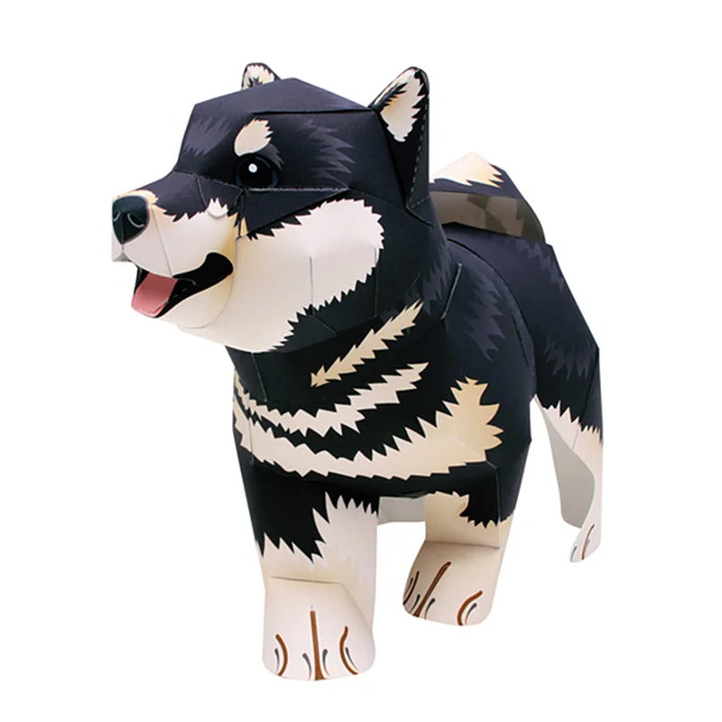 Black Shiba Inu Dog Handmade O - Art Craft Cardboard のレビューと価格