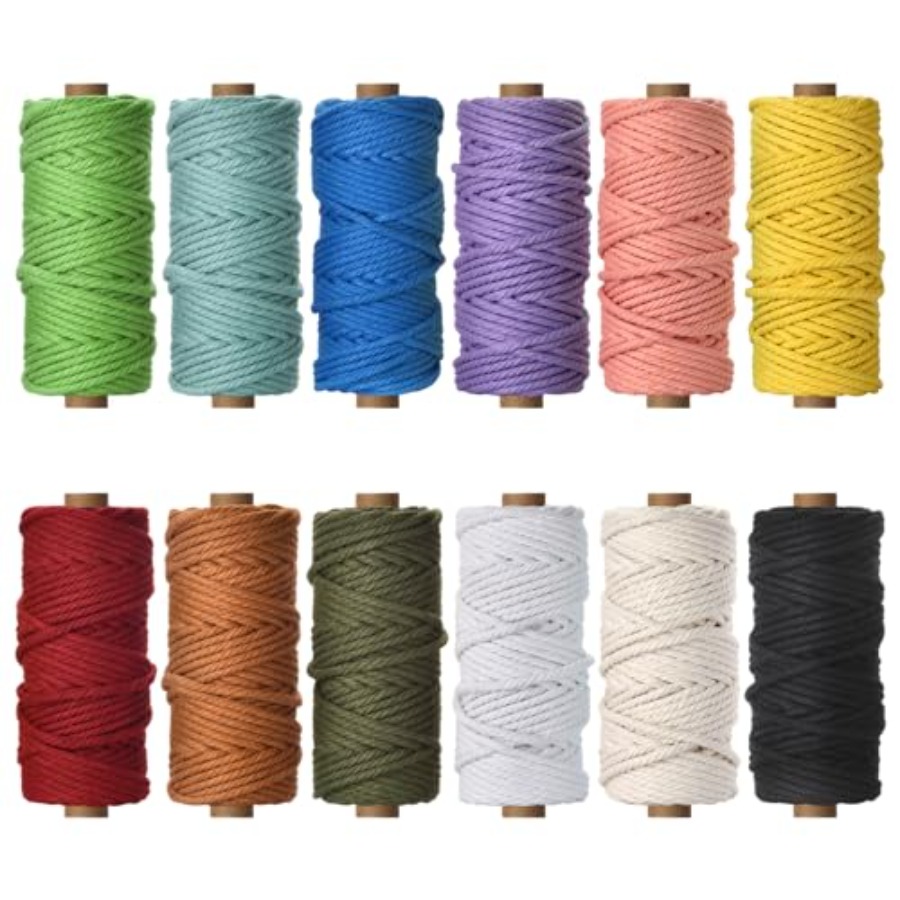 5mm Macrame Cord - 12 Colors N - Macrame Cord Cotton のレビューと価格