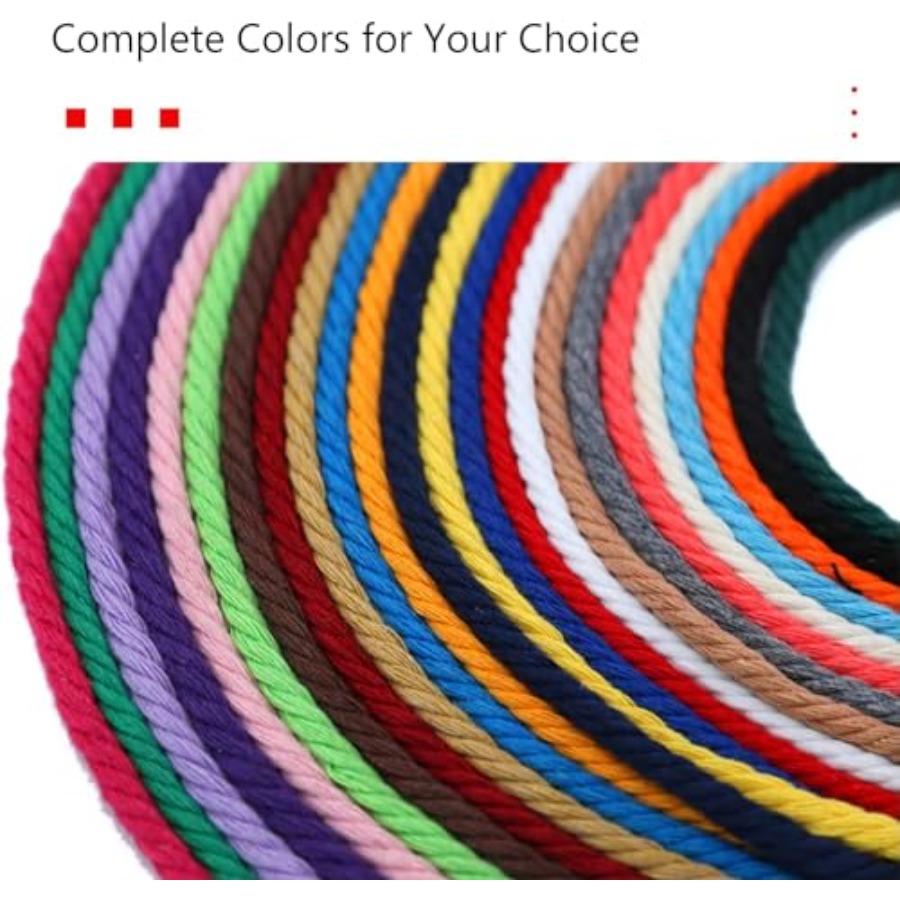 5mm Macrame Cord - 12 Colors N - Macrame Cord Cotton のレビューと価格