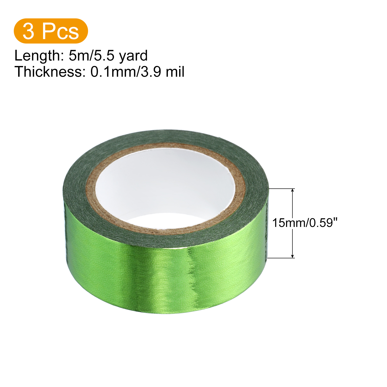 3 Roll 15mmx5m Metallic Washi  - Art Craft Stationery のレビューと価格