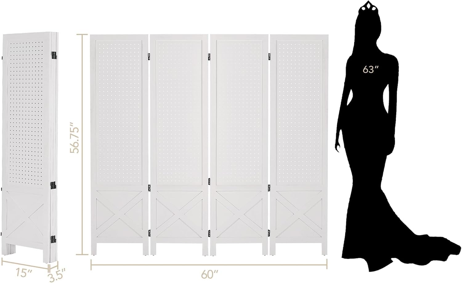 Four Panel Pegboard Display Bo - Exhibition Of Art And Craft のレビューと価格