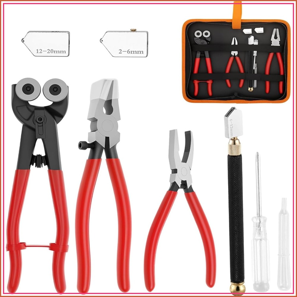 10PCS Glass Cutting Tool Kit,  - Leather Tooling Kit のレビューと価格