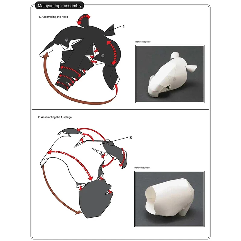 Malayan Tapir Origami Art Mini - Art Craft Cardboard のレビューと価格