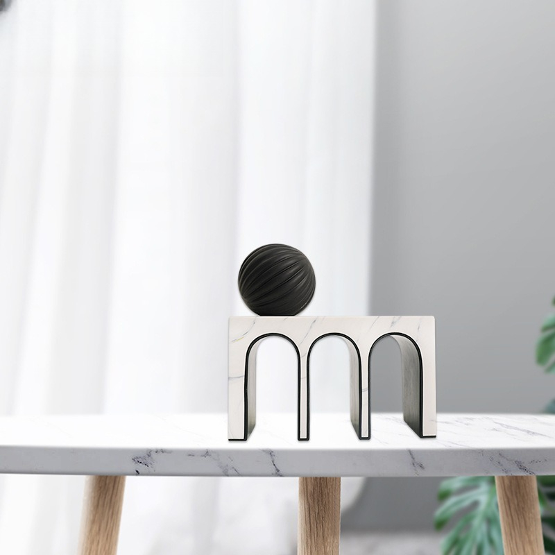 Geometric Arch Art Resin Ornam - Exhibition Of Art And Craft のレビューと価格