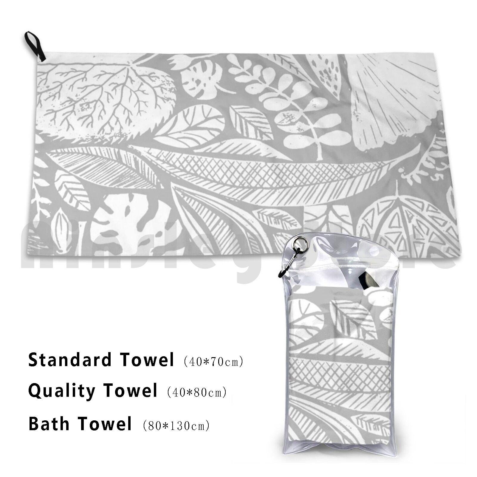 Modern Nature Custom Towel Bat - Lino Printing Block のレビューと価格