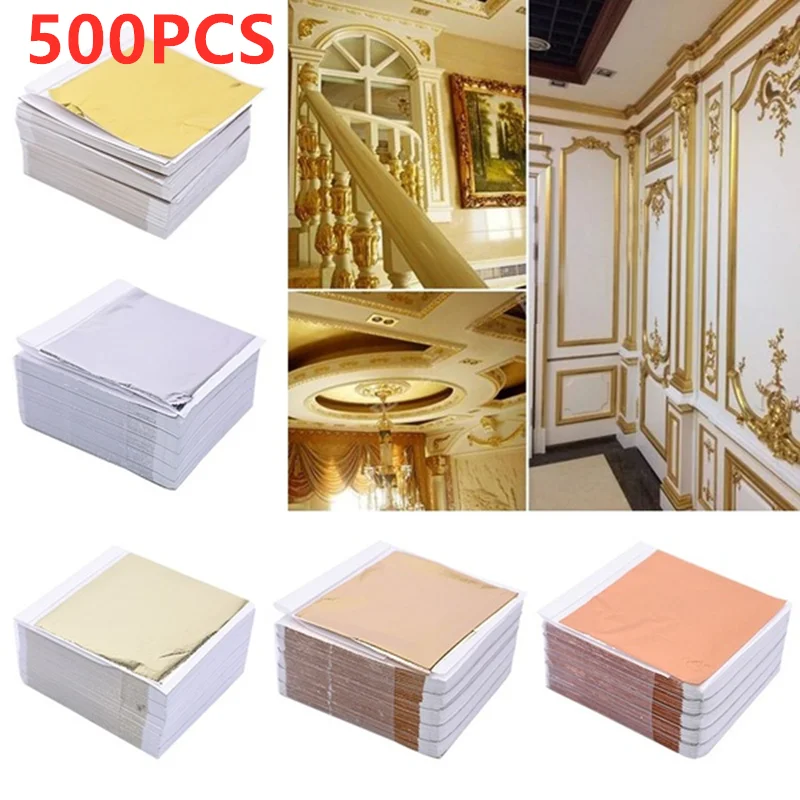 500 Sheets Imitation Gold Silv - Art Craft Leaves のレビューと価格