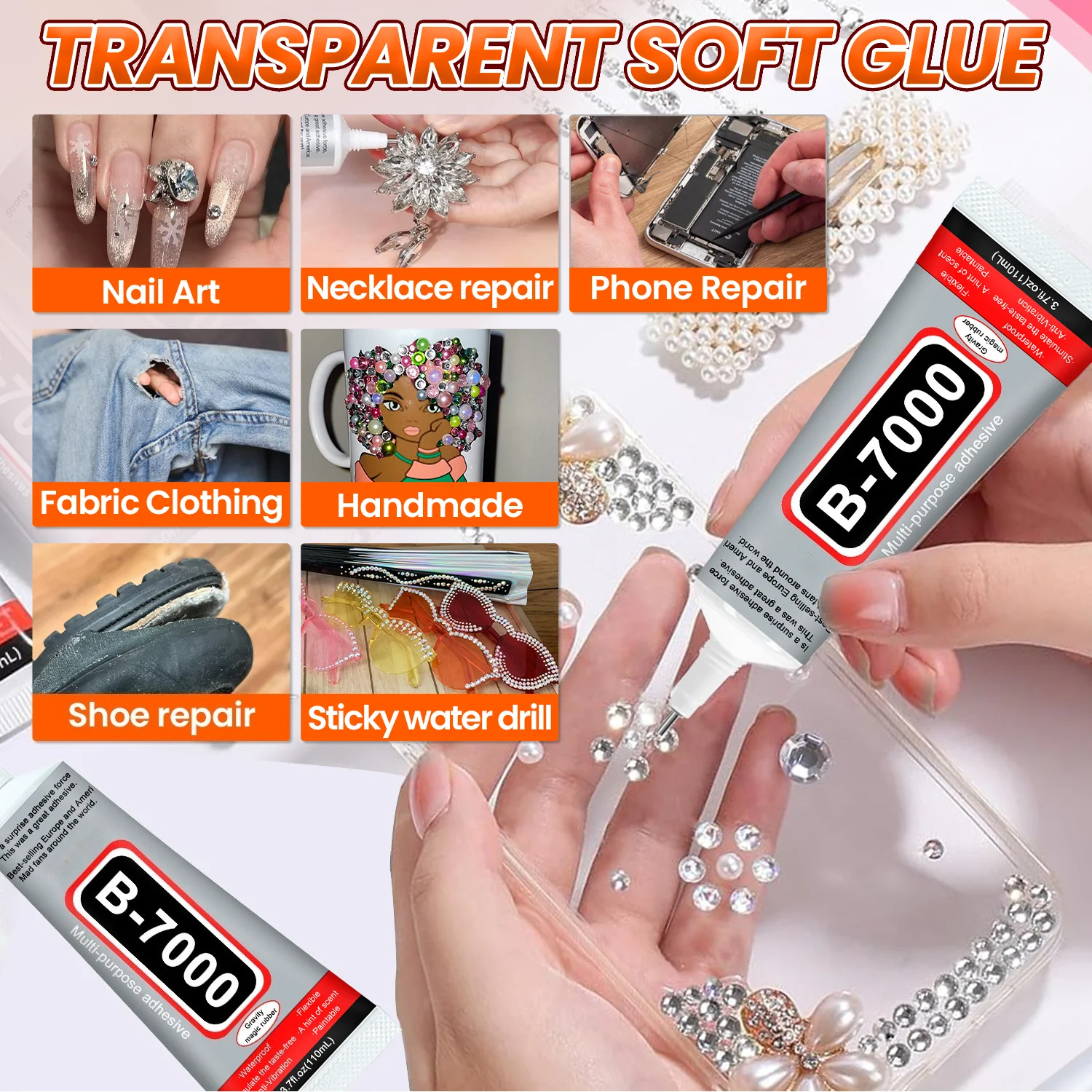 Super Glue B-7000 Loolifl 1-10 - Art Craft Materials のレビューと価格