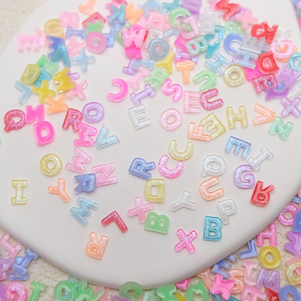 100pcs Mix Letter Nail Art Cha - Letter S Art Craft のレビューと価格