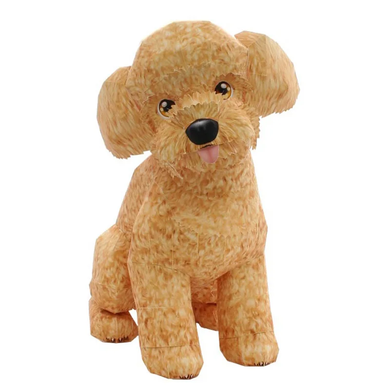 Toy Poodle Dog Folding Origami - Art Craft Cardboard のレビューと価格