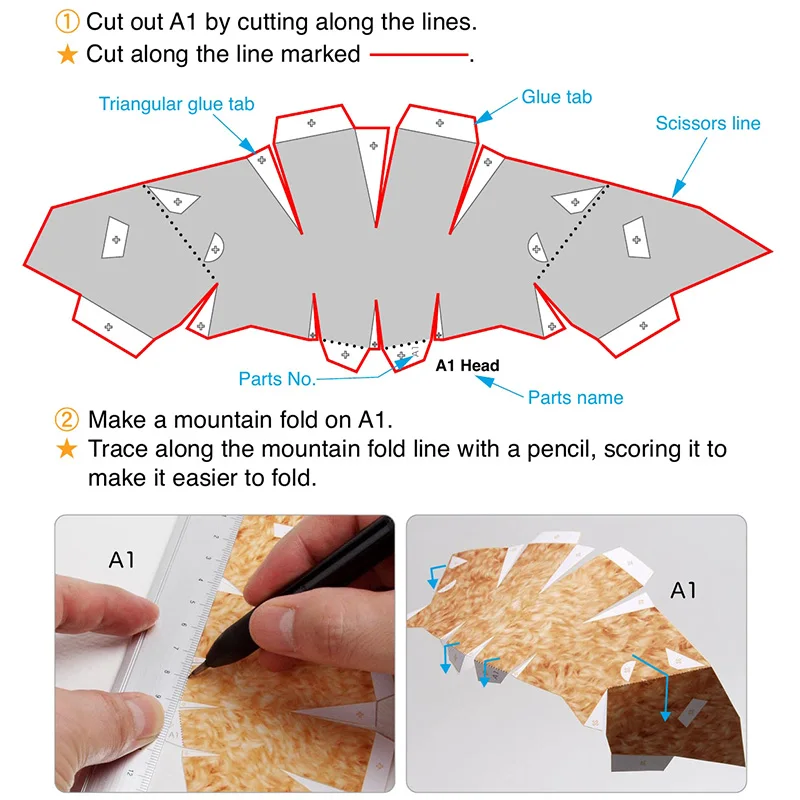Toy Poodle Dog Folding Origami - Art Craft Cardboard のレビューと価格