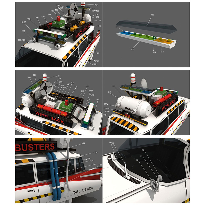 Ghostbusters Car Ecto-1A 1:20  - Art Craft Cardboard のレビューと価格