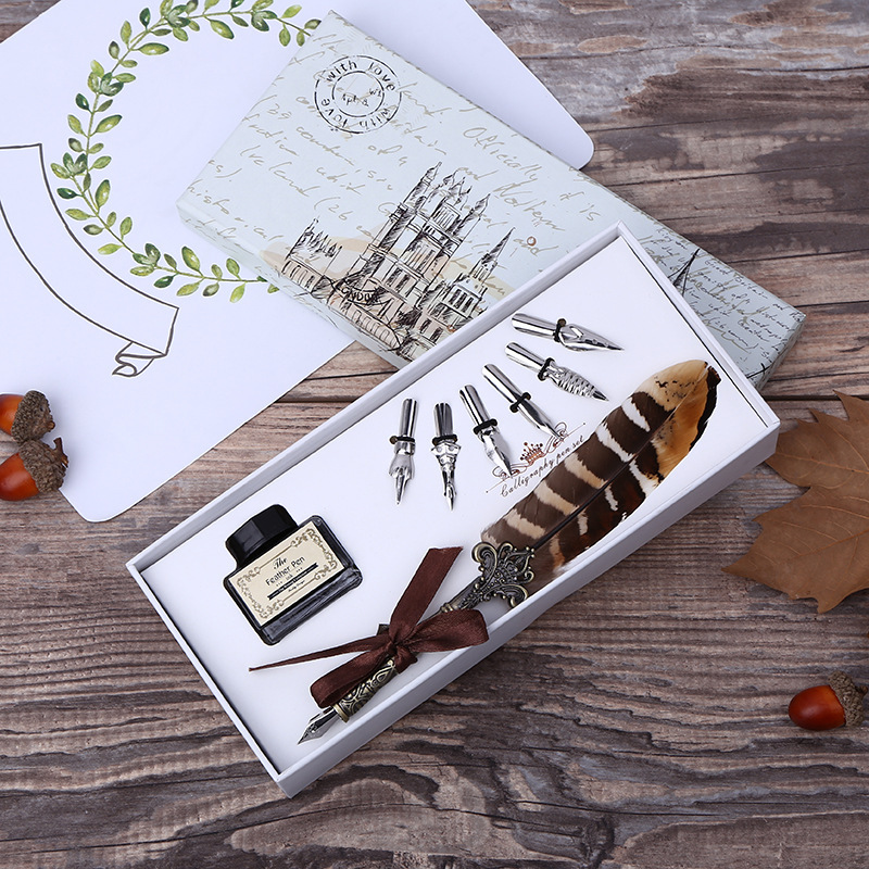 Retro Feather Dip Pen Writing  - Art Craft Stationery のレビューと価格