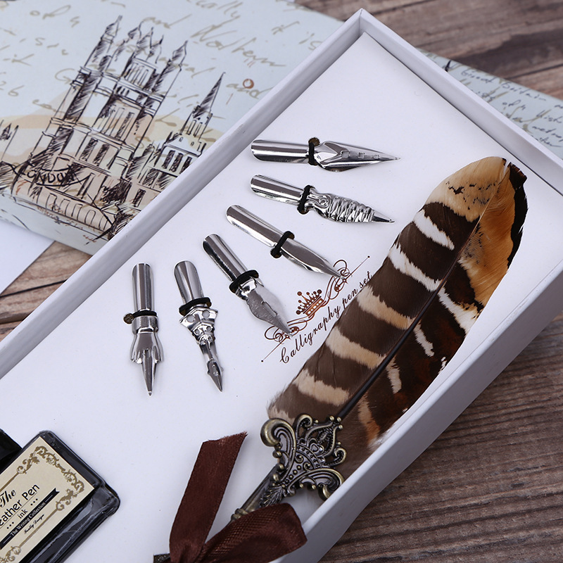 Retro Feather Dip Pen Writing  - Art Craft Stationery のレビューと価格
