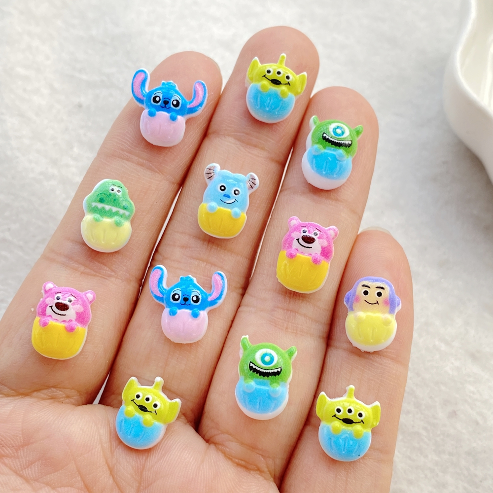 50Pcs Mixed Nail Art Resin Car - Art Craft Disney のレビューと価格