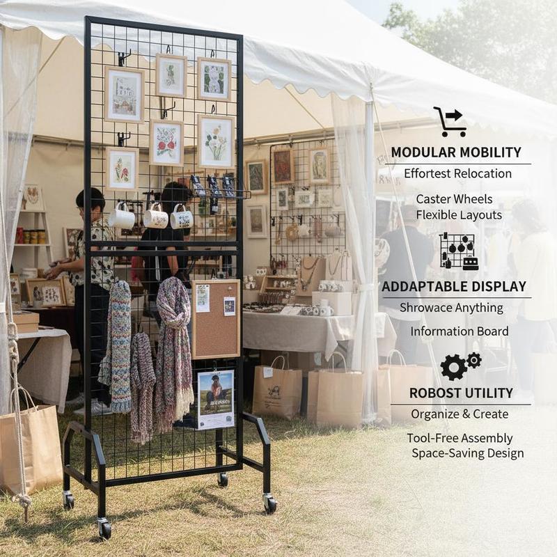 Wire Mesh Display Tower 1.9 x  - Exhibition Of Art And Craft のレビューと価格