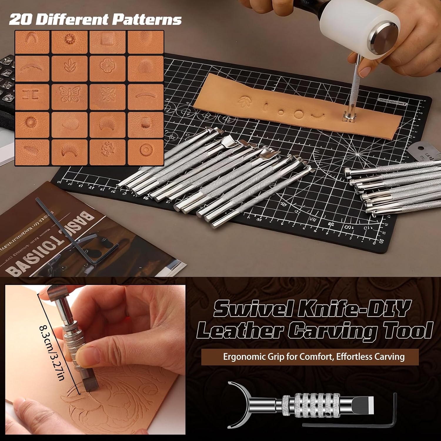 Leather Working Kit, Leather W - Leather Tooling Kit のレビューと価格
